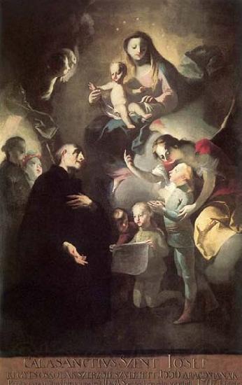 LEICHER, Felix Ivo Saint Joseph Calasantius before the Virgin Germany oil painting art